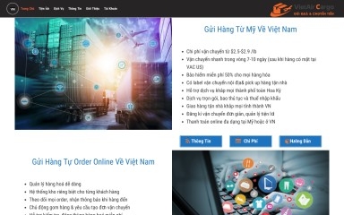 vietaircargo.com screenshot