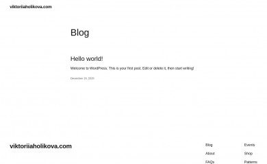 viktoriiaholikova.com screenshot