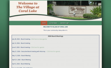 villageatcorallake.com screenshot