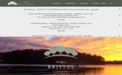 villageofbristol.org screenshot