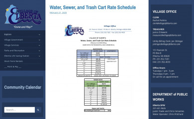 villageofelberta.com screenshot