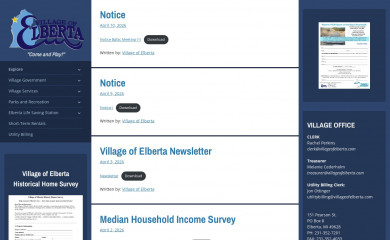 villageofelberta.com screenshot
