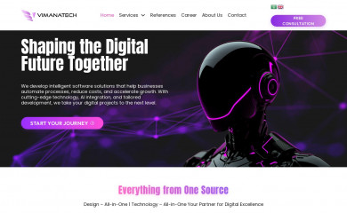vimanatech.ae screenshot