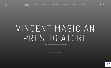vincentmagician.it screenshot