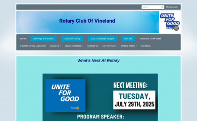 vinelandrotary.com screenshot