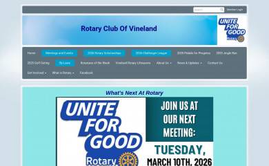 vinelandrotary.com screenshot