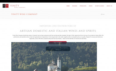 vinitywinecompany.com screenshot