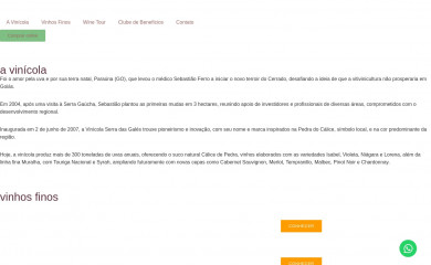 vinicolaserradasgales.com.br screenshot