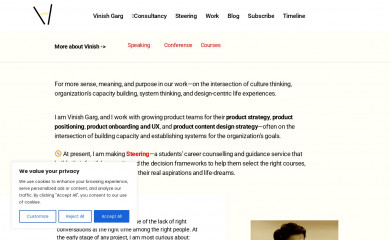 vinishgarg.com screenshot