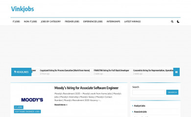 vinkjobs.com screenshot