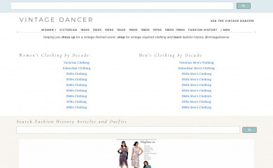 vintagedancer.com screenshot