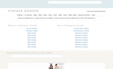 vintagedancer.com screenshot