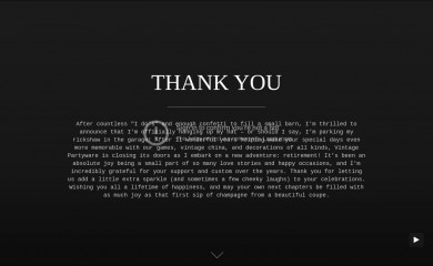 vintagepartyware.co.uk screenshot