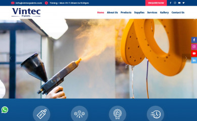 vintecpaints.com screenshot