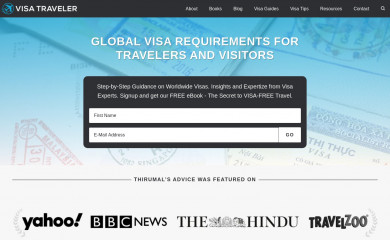 visatraveler.com screenshot