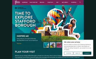 visitstafford.org screenshot
