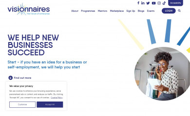 visionnaires.ac.uk screenshot
