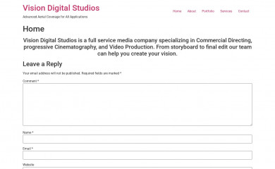 visionaerialmedia.com screenshot