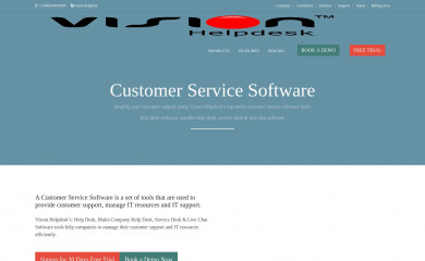 visionhelpdesk.com screenshot
