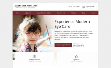 visionsource-adventuresineyecare.com screenshot