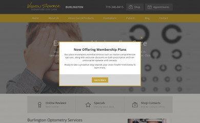 visionsource-burlington.com screenshot