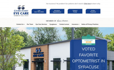 visionsource-cicerofamilyeyecare.com screenshot