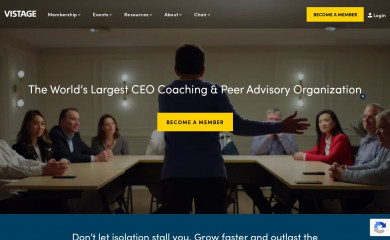https://www.vistage.com/ screenshot