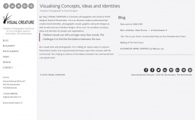 visualcreature.nl screenshot
