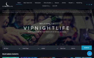 vipnightlife.com screenshot