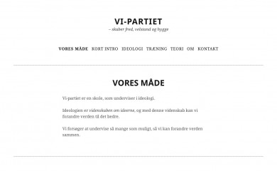 vipartiet.dk screenshot