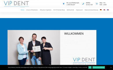 vipdent.lu screenshot