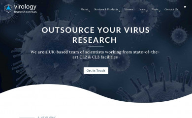 virologyresearchservices.com screenshot
