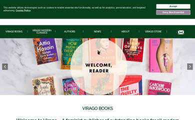 virago.co.uk screenshot