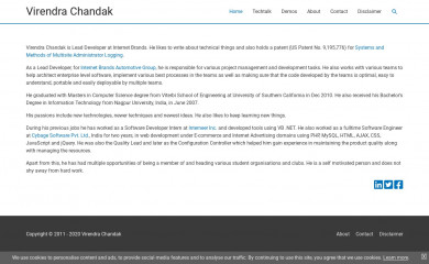 virendrachandak.com screenshot