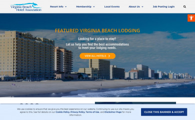 virginiabeachhotelassociation.com screenshot