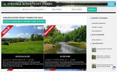 virginiariverfrontfarms.com screenshot