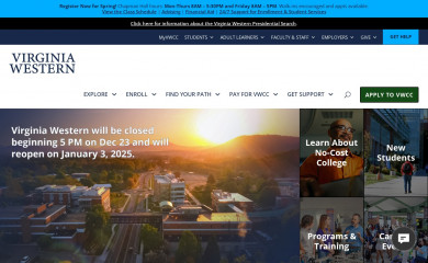 virginiawestern.edu screenshot