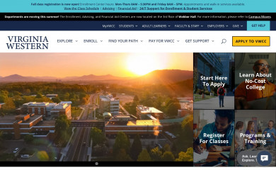 virginiawestern.edu screenshot