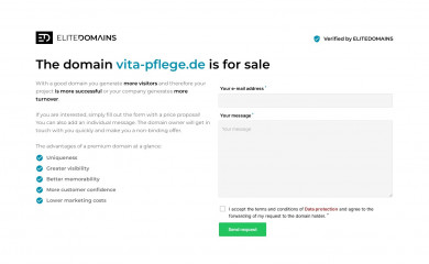 vita-pflege.de screenshot