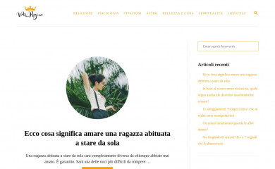 vitaregine.it screenshot