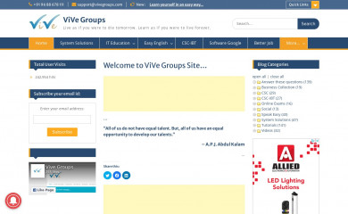 vivegroups.com screenshot