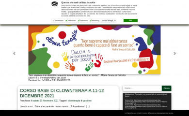 vivereacoloriclownterapia.it screenshot