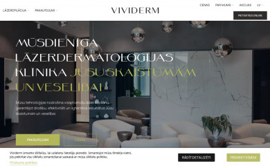 vividerm.lv screenshot