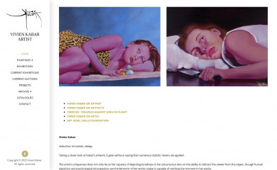 vivienkabar.at screenshot