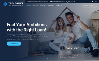 vizenfinance.com.au screenshot