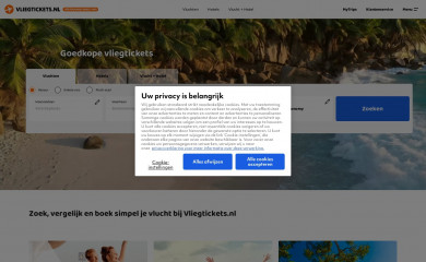 vliegtickets.nl screenshot