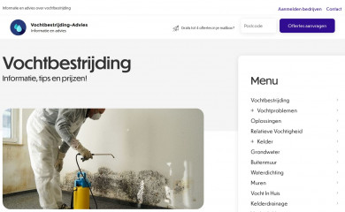 vochtbestrijding-advies.nl screenshot