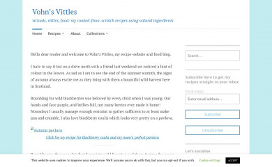 vohnsvittles.com screenshot