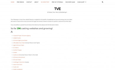 voiceemporium.com screenshot