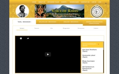 voiceofrishis.org screenshot